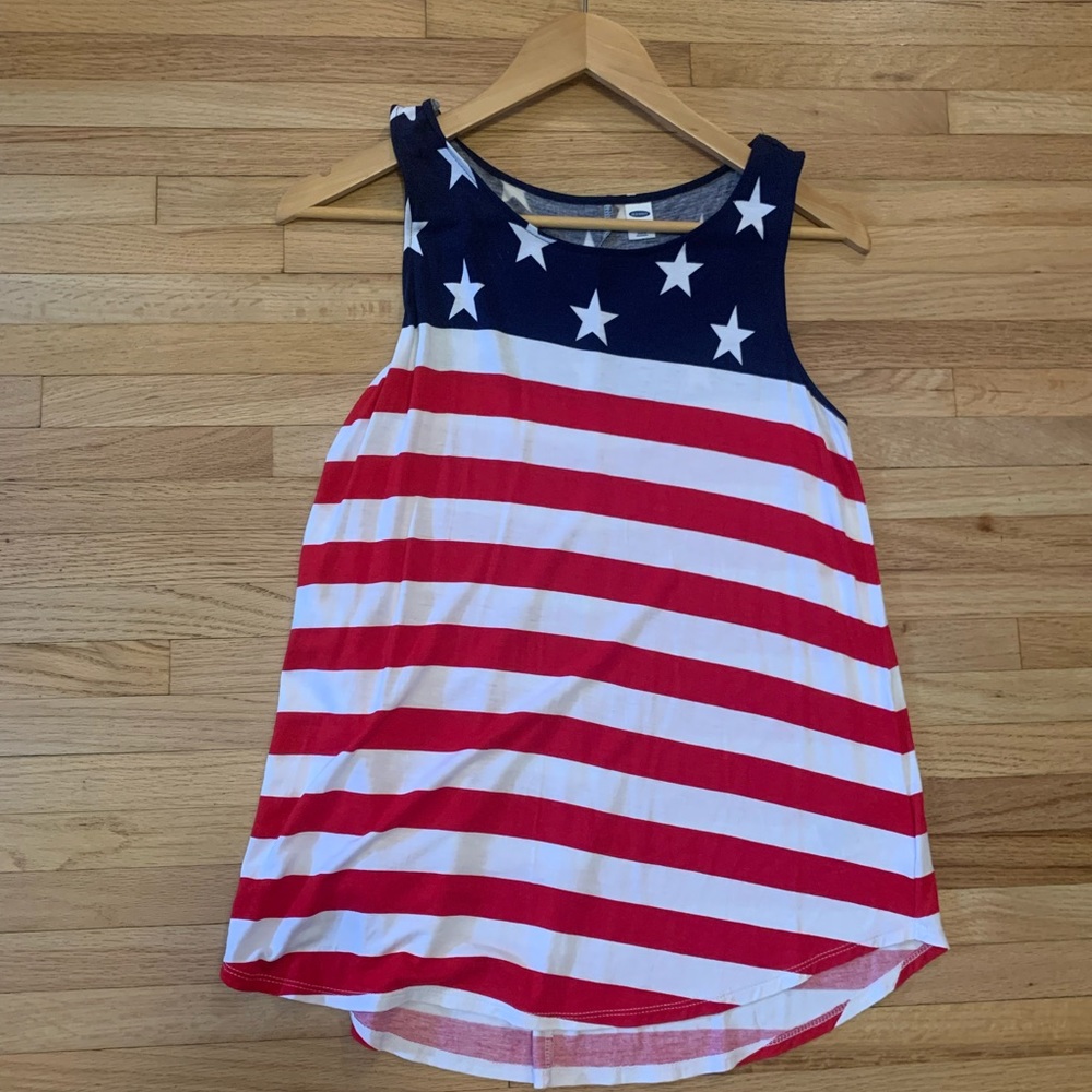 Old Navy swing tank American flag M